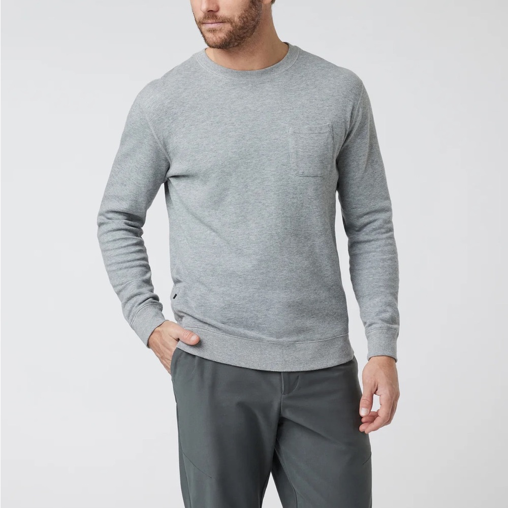 Vuori Heather Gray Jeffreys Pullover Shirt